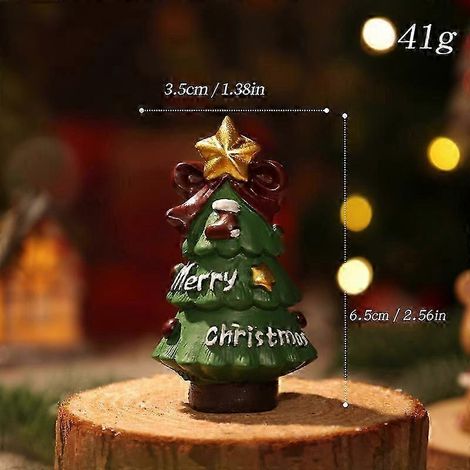 Décorations de Noël en résine, petit bonhomme de neige, figurine, ornements créatifs, petits cadeaux, sapin de Noël (1/5)