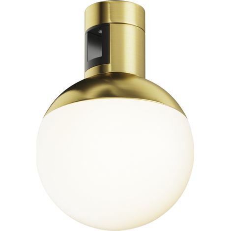 Spot rail magnétique laiton globe verre LED 5W 2700K (1/5)