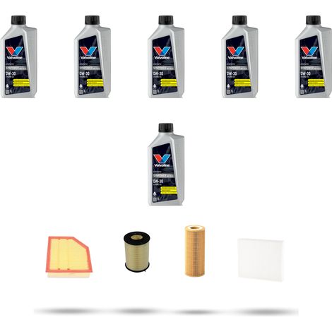 Kit tagliando 4 FILTRI e 6L OLIO compatibile con Volvo S80 II 2.4 D 129kw dal 2009 (1/5)
