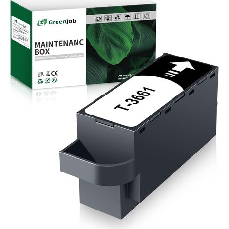 Boîte de Maintenance Compatible pour Epson T3661 C13T366100 Compatible avec XP-8500 XP-8505 XP-8600 XP-8605 XP-8700 XP-15000 XP-6000 XP-6001 XP-6005 XP-6100 XP-6105 XP-970 XP-980 (1/5)