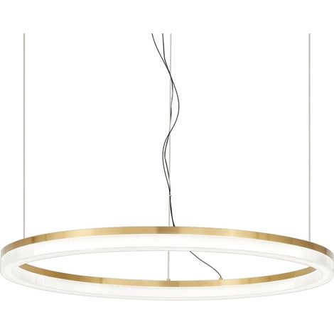 Lampadario A Sospensione Contemporaneo Crown Metallo Ottone Led 42W 3000K Ip20 (1/2)