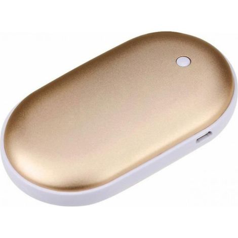 Chaufferette Nouveau Chauffe-main de poche Chargeur USB électrique 5200MAH rechargeable Or dee85-keeper (1/4)