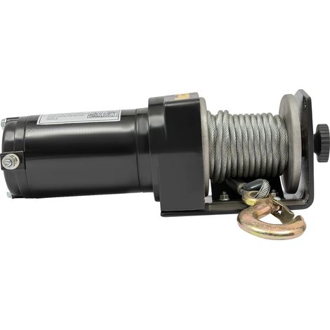 Treuil Électrique, Capacité de 2000 lb, Utilisation Tout-Terrain, GRIS (1/2)