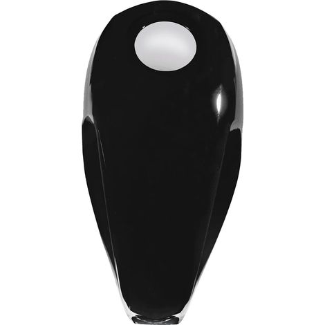 Tapa del depósito de gasolina, diseño aerodinámico, fácil instalación, negro brillante. (1/2)