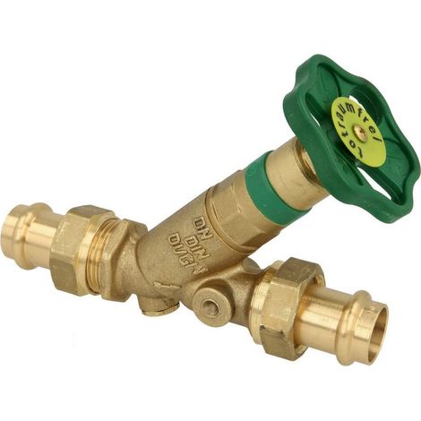 Robinet KFR DN 25 sans purge 35 mm raccord à sertir contour V