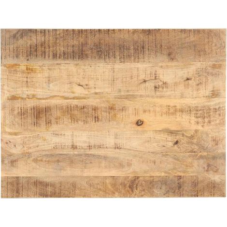 Dessus de table Bois de manguier solide 25-27 mm 90x60 cm (1/5)