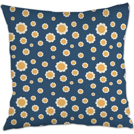 Housse de coussin moderne design à fermeture éclair invisible pour canapé ou lit (1/5)