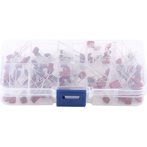 100pcs 10 Valued CBB Polypropylene Film Capacitors Assortment Kit 10nF 470nF