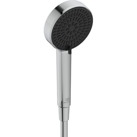 Ideal Standard Alero doccetta a 2 funzioni, soffione doccia a risparmio idrico con 2 tipi di getto (pioggia delicata e massaggio), filettatura standard G1/2, EasyClean – Cromo (1/4)