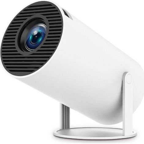 4K-Videoprojektor – Mini-Tragbarer Projektor mit Android 11, Wi-Fi 6, Bluetooth 5.0, HD 1080p, automatischer vertikaler Trapezkorrektur, 270°-Drehung, kompatibel mit TV-Stick, HDMI, USB und PS5 (weiß)