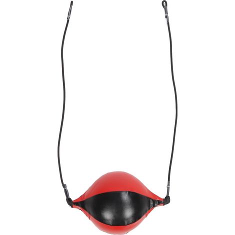Balle de Frappe à Double extrémité, Sac de Vitesse de Boxe, Sac de Vitesse en Cuir PU, Sacs de Frappe de Vitesse Suspendus, Ballon D'entraînement de Boxe - Poire, Longueur Totale (1/5)