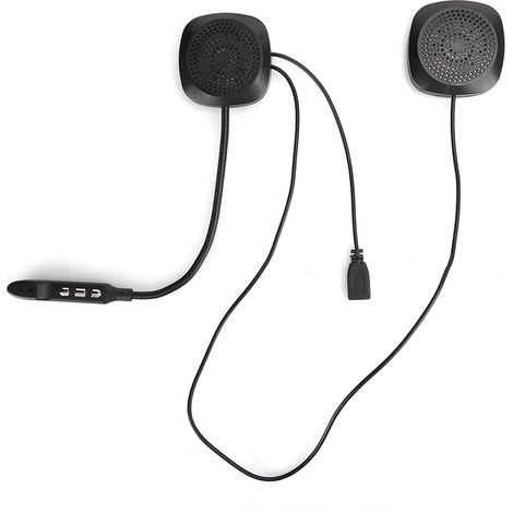 Écouteurs Bluetooth 5.0 pour casque de moto avec micro intégré, stéréo et mains libres