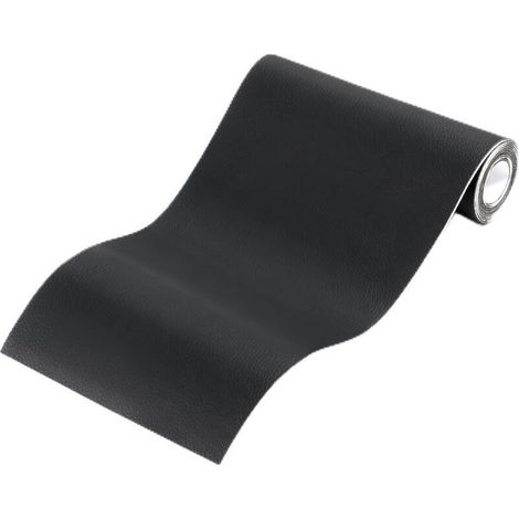Simili Cuir Autocollant,Cuir Adhesif Reparation Canapé pour Réparation et Rénovation,Patch Cuir Auto-adhésif Rénovation en Cuir pour Siège Voiture,Bottes,Sac À Main,Sacs Souples-Noir,50x100cm