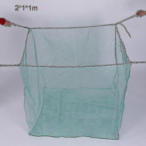 Enclos aquacole en filet de pêche, non toxique, utilisé pour prévenir les glissements de terrain, dimensions : 2 m x 1 m x 1 m. (1/4)