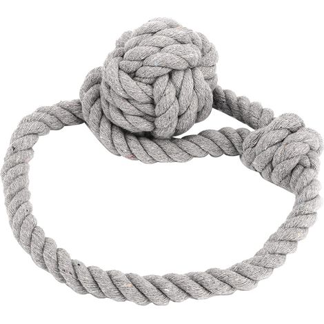 2 Attaches-rideaux, Coton, Gris, Style champêtre, Nœud décoratif, Sans crochet, Salle de bain (1/5)