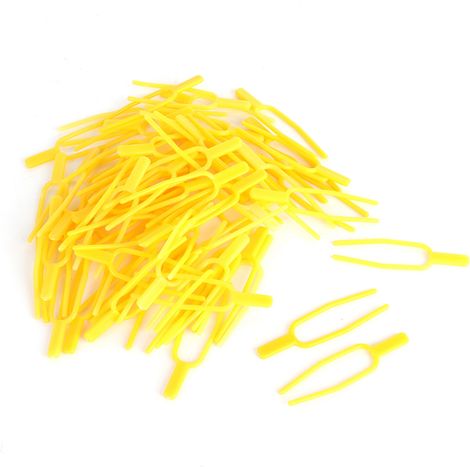 100 pinzas para plantas trepadoras, pinzas impermeables para estolones, horquilla para plantar fresas (1/5)