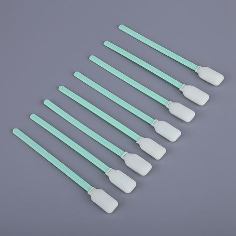 Lot de 50 bâtonnets d'éponge en mousse pour le nettoyage des têtes de travaux manuels, pour la teinture, la peinture et le polissage. (1/5)