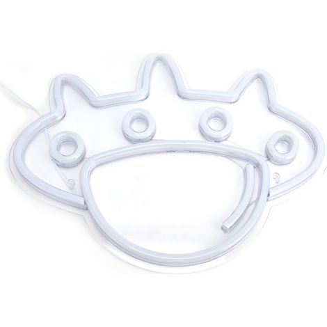 Enseigne Néon Vaisseau Spatial LED USB, Lumière Vive Uniforme en PVC, Décoration Murale Bar Maison, Panneau Lumineux Design (1/5)
