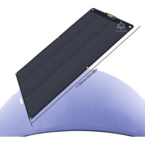 Panneau Solaire, Semi Flexible, Cellules Monocristallines, Panneaux solaires de 100W, 100W (1/2)