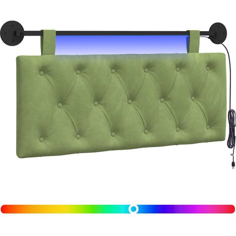 Maison Exclusive - Testiera sospesa Verde chiaro Velluto (1/5)