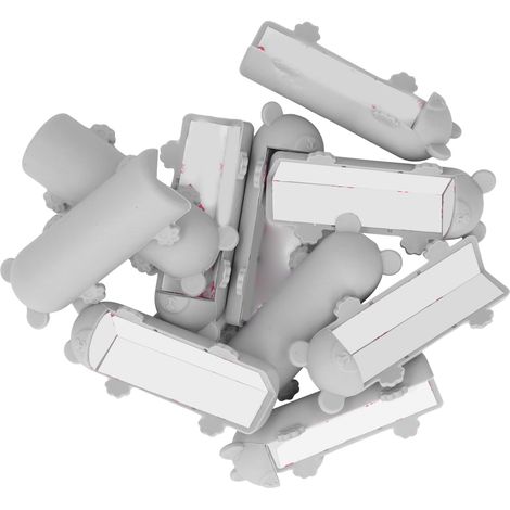 Lot de 10 protections d'angle en silicone, coussinets de protection d'angle, protections de bord d'angle, gris (1/5)