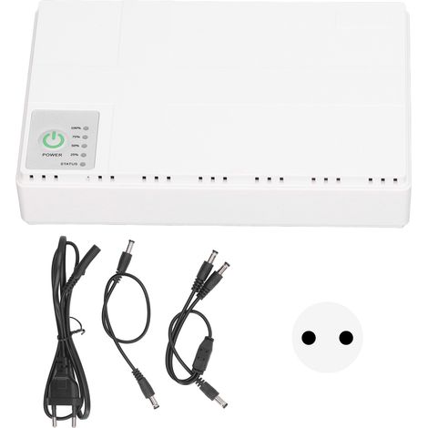 Mini UPS Battery Backup 10400mAh 5V 9V 12V POE 15V 24V Output Uninterruptible Power Supply for Router Modem 85‑265V EU Plug (1/5)