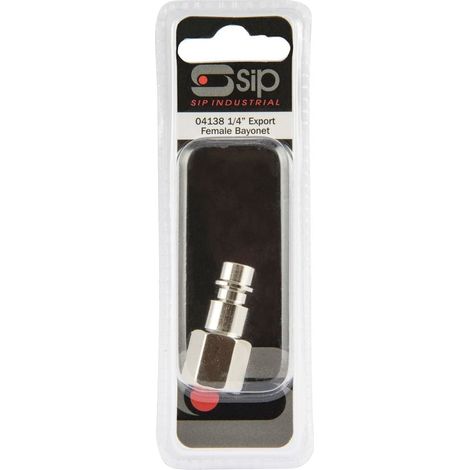 SIP Type 25 Euro Plug Adaptor 1/4" BSP Female Thread - L3 x W4.5 x H14 cm