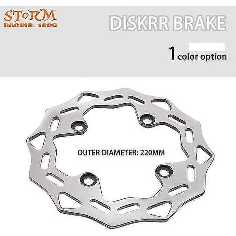 Disque de frein arrière de 220 mm pour moto Kawasaki ZX6R ZX6RR ER6F ER6N KLE650 Z750 Z750S ZX9R ZX10R Z1000 Genouillères et protège-tibias pour moto ( ) (1/5)