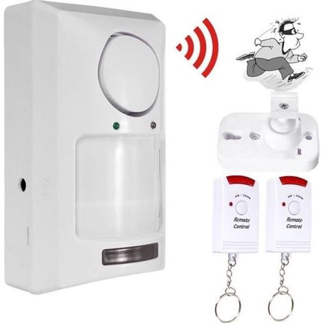 ALARME DE CAPTEUR DE MOUVEMENT DE + GARAGE 2 TÉLÉCOMMANDES
