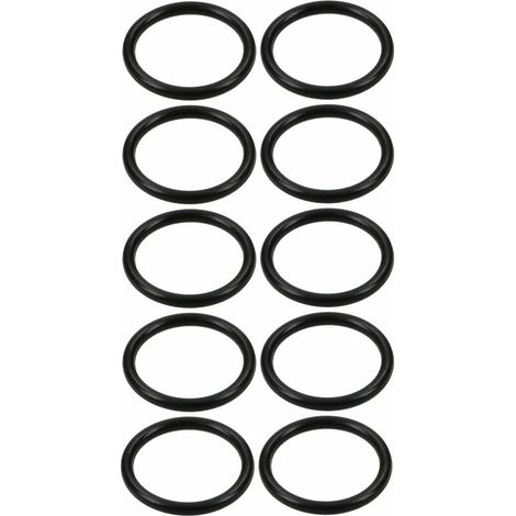 10x Joint torique rond d'étanchéité haute précision en caoutchouc nitrile NBR noir DIN 3771 O-ring Huile Carburant Moteur Valve Rondelle Outillage Statique Dynamique Malléable, Ø1,15mm x 1mm (1/2)