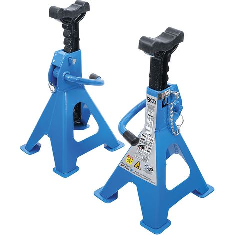 BGS 3014 COPPIA DI COLONNETTE REGOLABILI 278-423 mm 2 TON AZIONE A CRICCHETTO