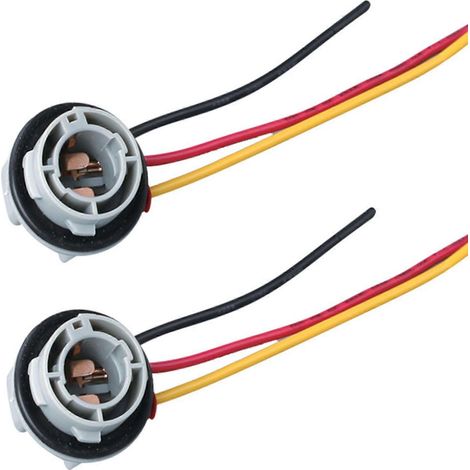 Lot de 2 douilles 1157 bay15d pour ampoules LED de voiture, connecteur pour feu stop. (1/5)