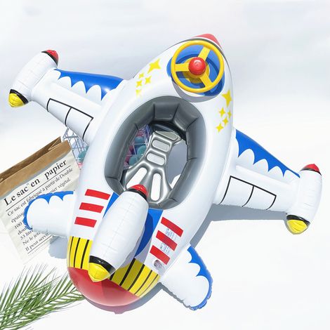 Dicke, aufblasbare Flugzeugsitz-Schwimmhilfe für Kinder - Komfortabler Schwimmring Typ 1 (1/5)