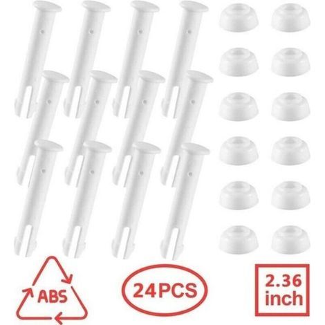 24 Stück 6 cm lange Kunststoffstifte für Poolverbindungen für Intex 10-12 Fuß Pools mit Gummidichtungen für die Serien 28270-28273 (1/5)