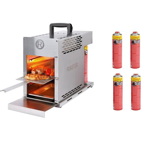 ROTHENBERGER Industrial THERMO ROASTER TO GO Barbecue à gaz avec 4 x Multigas 600 ml - 1500004411 (1/5)