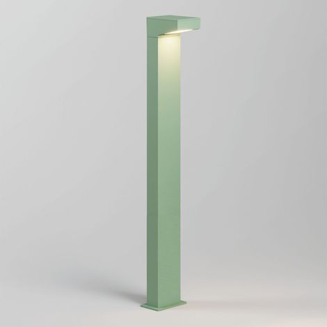 Forward Paletto Luminoso Asimmetrico 13x15x90 cm in Alluminio Salvia, 13W, LED 3000K, IP65 per Illuminazione Giardini e Percorsi Pedonali Esterni