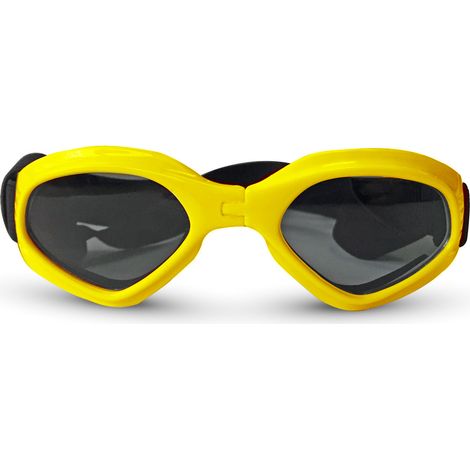 Lunettes de protection pour animaux de compagnie Lunettes Chien Lunettes de protection pliables pour animaux de compagnie Jaune (1/2)