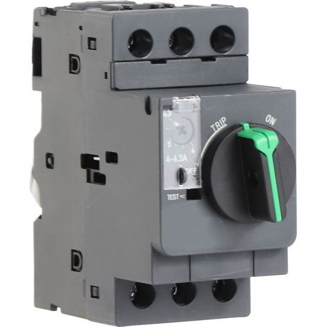 Electric motor circuit breaker, push-button type - thermal/magnetic protection - AC690V 4-6.3A