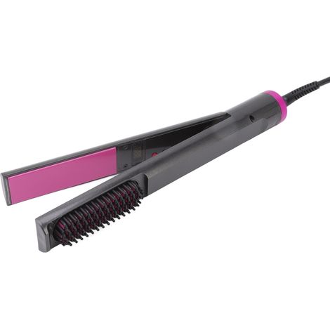 Fer à lisser et à boucler 3 en 1 avec peigne intégré, multifonction, anti-brûlure, anti-frisottis, prise UE 110-240 V (1/5)