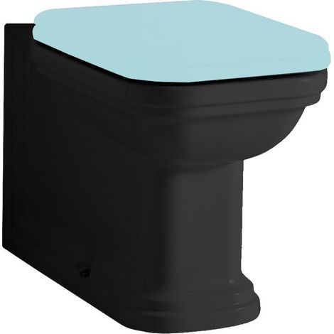 WC WALDORF 40x68cm, siphon en S/siphon en P, noir mat (1/4)