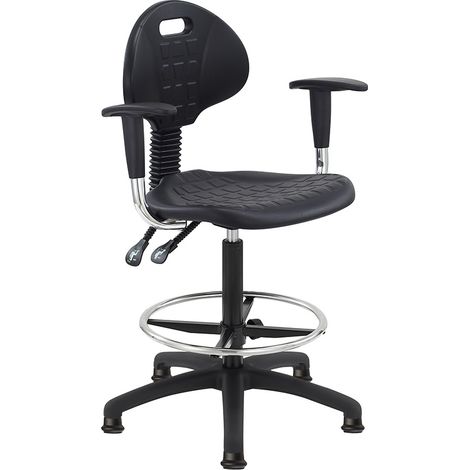 Silla de oficina Deva Counter - con reposabrazos - deslizadores