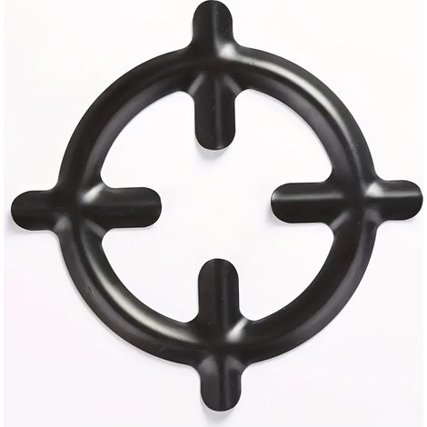 Support pour cafetière en métal noir, 1 pièce, base résistante à la chaleur et antidérapante pour brûleurs à gaz et cafetières moka, 16,0 x 12,5 cm, noir (1/5)