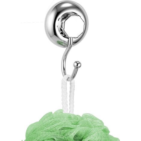 Gancio a ventosa ZOLGINAH - Sistema a vuoto - Non richiede foratura - Gancio appendiabiti in acciaio inox - Gancio portasciugamani per bagno e cucina (1/5)