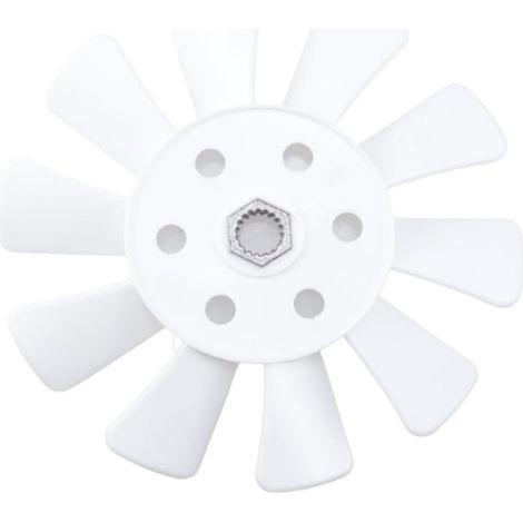 Lot de 2 souffleurs en plastique blanc de 15,2 cm pour ventilateur hydraulique M809036 AM882303 285-793 compatible avec les tondeuses à gazon L105 L107 L108 L110 L118 (1/5)