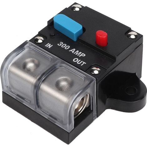 Disyuntor rearmable para automóvil de 80 A a 300 A, fusible autorrearmable, botón de reinicio manual (300 A) -Crezuo