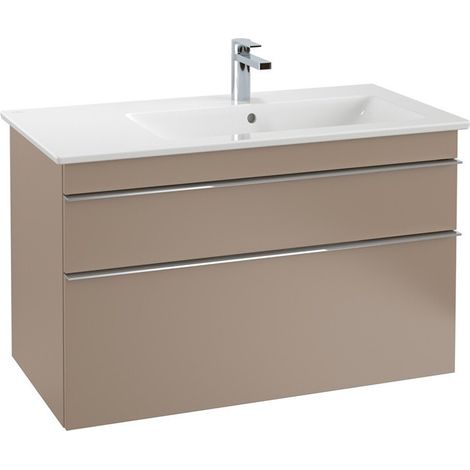 Meubles sous vasque, 953 x 590 x 502 mm, modèle suspendu, En bois Glossy White