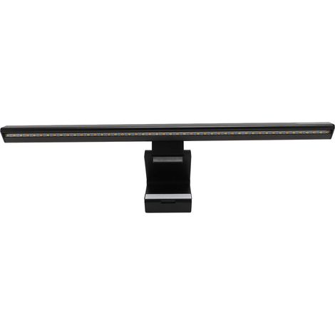 Barre lumineuse pour ordinateur portable avec protection oculaire, alimentation USB, lampe d'écran LED tactile, 15 modes d'éclairage et pince de fixation pour ordinateur de bureau ou de jeu. (1/5)