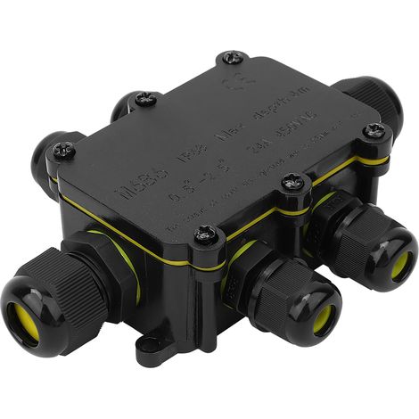 Boîte de jonction en plastique IP68, boîtier de câblage pour connexion sous-marine de 5 m, T100 450 V CA 24 A UL94V-2 (1/5)