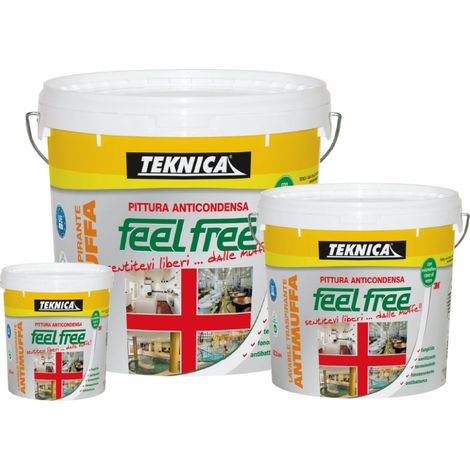 Teknica pittura FEEL FREE anticondensa termoisolante fonoassorbente antimuffa - FORMATO: 5 LT