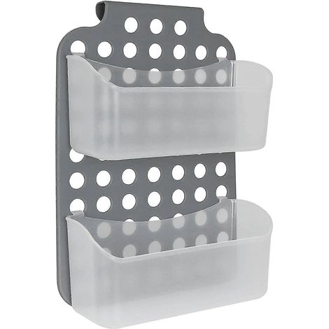 Étagère de douche suspendue à 2 niveaux (1/3)